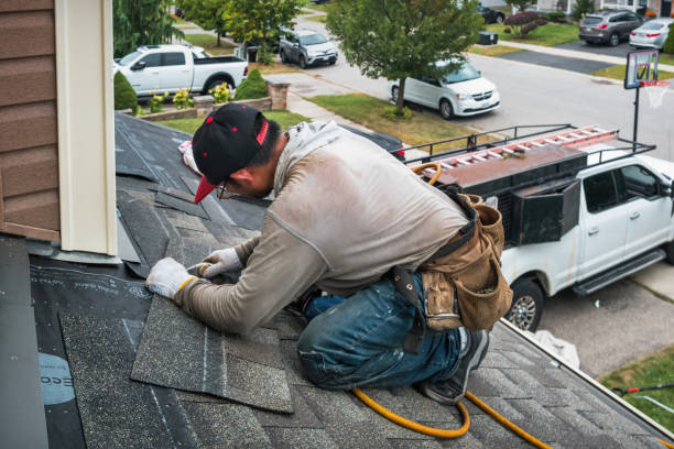 Professional Roofing technician working in Martinsville, OH